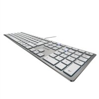 CHERRY Keyboard KC 6000 Slim silber/weiß