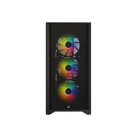CORSAIR Midi iCUE 4000X RGB (Tempered Glass) Black