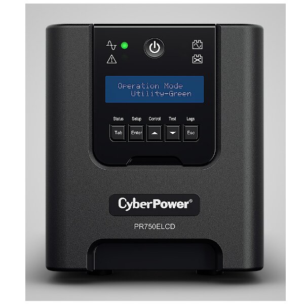CYBERPOWER SYSTEMS CYBERPOWER PR1000ELCD USV 1000VA/900W Sinewave PFC kompatibel Green Power LCD Dis