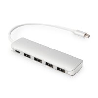 DIGITUS USB Type-C 4-Port Hub (USB 3.0) + PD