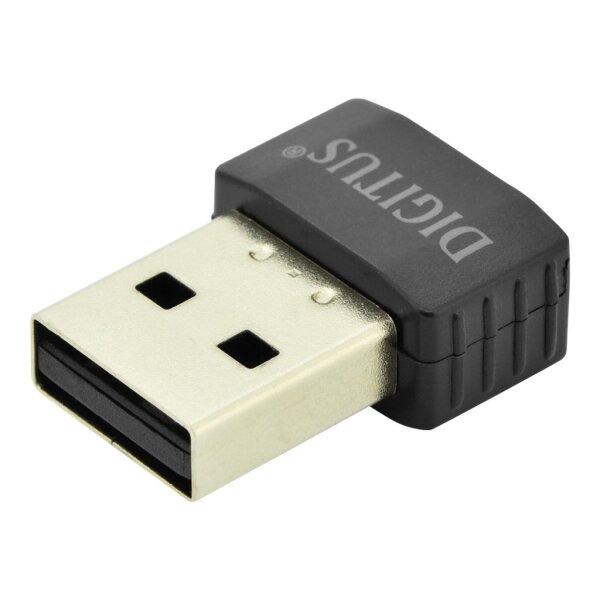 DIGITUS WL-USB Adapter DIGITUS USB2.0 433Mbps Tiny 11ac schwarz