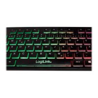 LOGILINK Beleuchtete Tastatur LogiLink, USB 1.1,LED Regenbogenbeleuch
