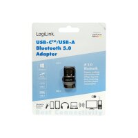 LOGILINK Bluetooth 5.0 Adapter, USB 3.2, USB-A und USB-C