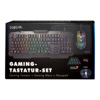 LOGILINK Keyboard und Mouse plus Mauspad LogiLink Gaming Combo Set (ID0185)