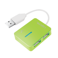 Logilink USB-Hub "Smile" 4-Port ohne Netzteil grün