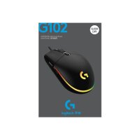 LOGITECH Gaming Mouse G102 LIGHTSYNC - Maus - Für Rechtshänder - optisch - 6 Tasten - kabelgebunden