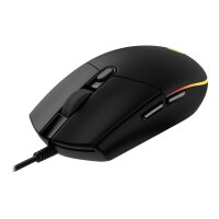LOGITECH Gaming Mouse G203 LIGHTSYNC - Maus - optisch - 6 Tasten - kabelgebunden - USB - Schwarz