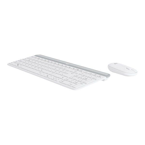LOGITECH MK470 Slim Combo - kabelloses Tastatur-Maus-Set weiß