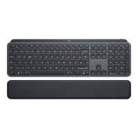 LOGITECH MX Keys Plus Advanced Wireless Illuminated Keyboard with Palm Rest - GRAPHITE - DEU - 2.4GH