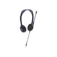 LOGITECH Wired 3.5mm Headset with Mic - MIDNIGHT BLUE - EMEA