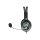 MANHATTAN Stereo Headset Classic Flexibles Mikrofon aus Edelstahl gepolstert