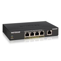 NETGEAR GS305P 5-Port Gigabit PoE Unmanaged Switch mit 4...