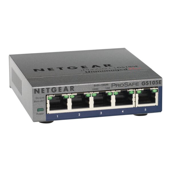 NETGEAR Switch / ProSafe Plus / 5x10/100/1000TX