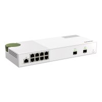 QNAP QSW-M2108-2S - Switch - managed - 2 x 10 Gigabit SFP+ + 8 x 2.5GBase-T - Desktop