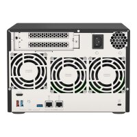QNAP TVS-675-8G 6-bay NAS KX-U6580 8C/8T 2.5GHz 8GB 6xSATA 6Gb/s bays 2xM.2 NVMe PCIe Gen3 SSD slots