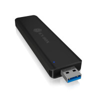 RAIDSONIC Geh. IcyBox USB3.1 (Gen2) M.2 SATA SSD Key-B Alu schwarz