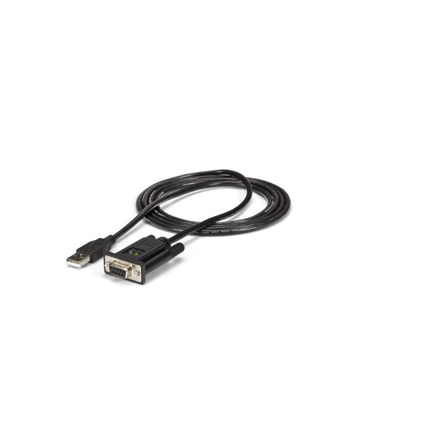 STARTECH.COM 1m USB Nullmodem RS232 Adapter Kabel - USB 2.0 auf Seriell DB9 mit FTDI Chipsatz - USB