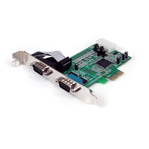 STARTECH.COM 2 Port Seriell RS232 PCI Express Schnittstellenkarte mit 16550 UART
