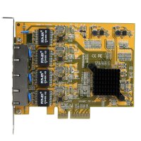 STARTECH.COM 4 Port PCIe Gigabit Netzwerkkarte - Quad...