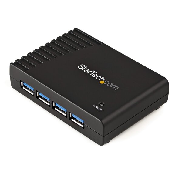 STARTECH.COM 4 Port SuperSpeed USB 3.0 Hub - Schwarz