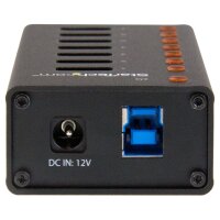STARTECH.COM 7 Port USB 3.0 Hub - Metallgehäuse - Desktop oder Wandmontierbar - Kompakter 7-fach Ver