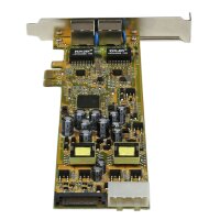 STARTECH.COM Dual Port PCI Express Gigabit Netzwerkkarte - 2 Port RJ45 PCIe PoE/PSE NIC Server Adapt