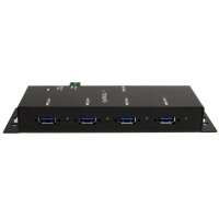 STARTECH.COM Montierbarer 4 Port Industrieller USB 3.0 SuperSpeed Hub inkl. Netzteil
