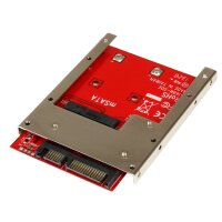 STARTECH.COM mSATA SSD auf 2,5 Zoll SATA Adapter / Konverter - mSATA auf 22-Pin SATA 6,4cm HDD Adapt