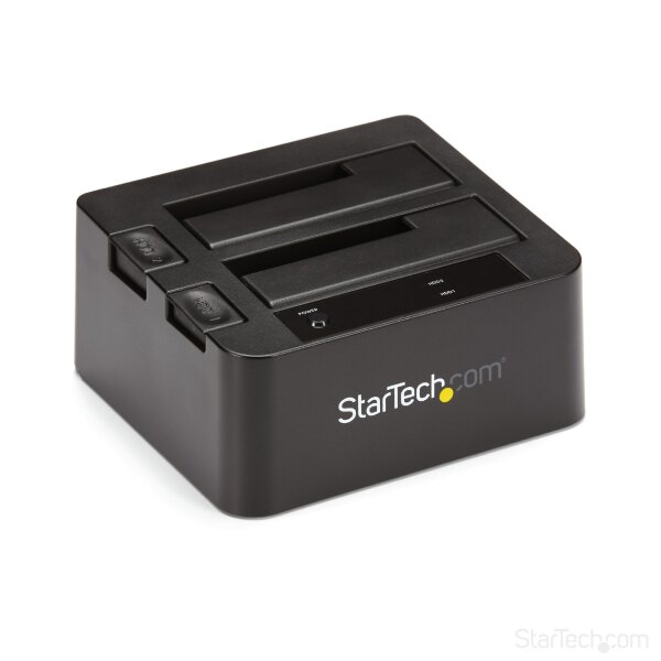 STARTECH.COM USB 3.1 (10 Gbit/s) Dual-bay Festplatten Dockingstation für 2,5 Zoll / 3,5 Zoll SATA SS
