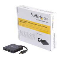 STARTECH.COM USB-C auf 4K HDMI Multifunktionsadapter mit Power Delivery und USB-A Anschluss - USB C