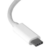 STARTECH.COM USB-C auf Gigabit Netzwerkadapter - USB 3.1 Gen 1 (5 Gbit/s) - Weiss