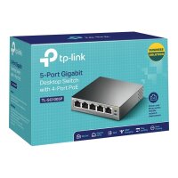 TP-LINK 5-Port Gigabit Desktop Switch with  4-Port PoE 56...