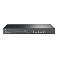TP-LINK JetStream" 8-Port 2.5GBASE-T and 2-Port 10GE SFP+ L2+ Managed Switch with 8-Port PoE+