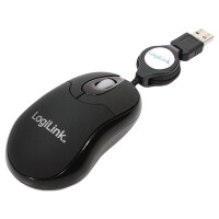 USB LogiLink Optical Retractable Mouse