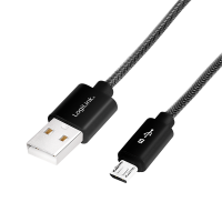 LOGILINK USB zu Micro USB Sync- u.Ladekabel grau