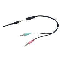 EQUIP Headset Klinke 245302 2m Kabel,Mikro,Fernbe. Stereo sw