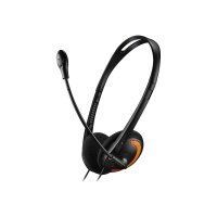 CANYON Headset HS-01 2x3.5mm Audio Mikrofon black/orange...