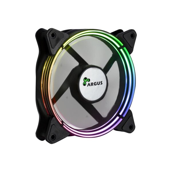 INTER-TECH Argus Valo 1201 RGB - 1200U/min 16 RGB-LED Y-Anschluss fuer 3pin 5V-RGB-Mainboards