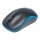 MANHATTAN Success Wireless Maus USB optisch drei Tasten plus Mausrad 1000 dpi schwarz blau