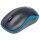 MANHATTAN Success Wireless Maus USB optisch drei Tasten plus Mausrad 1000 dpi schwarz blau