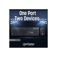 MANHATTAN Wireless Desktop Set mit Funktastatur und Funkmaus