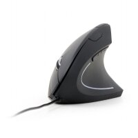 GEMBIRD MUS-ERGO-01 USB-Maus, Ergonomische Maus Optisch Ergonomisch Schwarz