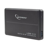 GEMBIRD EE2-U3S-2 - Speichergehäuse - 2,5" (6,4cm) - SATA 3Gb/s - 300 MBps - USB 3.0 - Schwarz