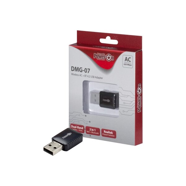 INTERTECH Inter-Tech Wireless + Bluetooth USB Adapter DMG-07 650Mbps retail