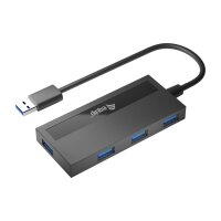 DIGITAL DATA EQUIP USB-Hub USB 3.0 mit USB-C Adapter   4...