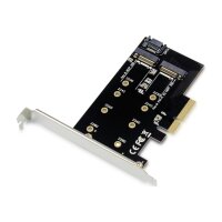 CONCEPTRONIC PCI Express Card 2-in-1 M.2 SSD PCIe Adapter