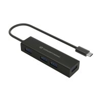 CONCEPTRONIC USB-Hub 4Port USB-C -> USB3.0 sw