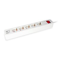 EQUIP 5-Outlet Power Strip with 2 x USB