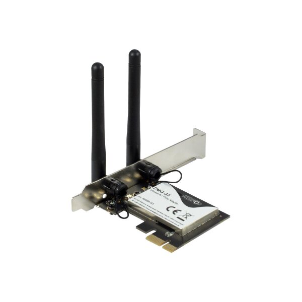 INTERTECH Wi-Fi 5 PCIe Adapter DMG-33 3dBi Antenne 1300Mbps retail
