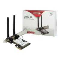 INTERTECH Wi-Fi 5 PCIe Adapter DMG-33 3dBi Antenne...